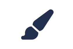 Icon of a paintbrush — likely representing "Draw."