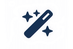 Icon of stars and sparkles 