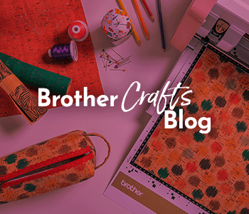 Brother Crafts Blog overlaid on ScanNCut image with red filter