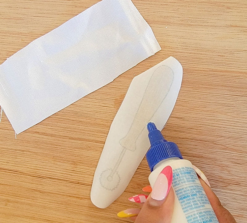 Fabric glue, sticking to the printed fabric