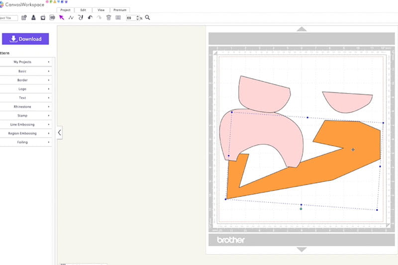 Shapes within the program