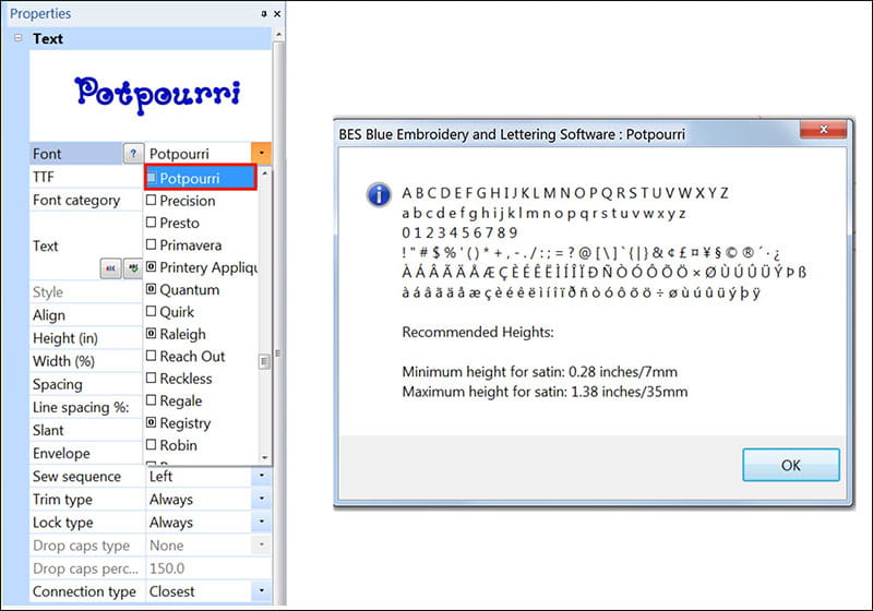 Image of embroidery software.