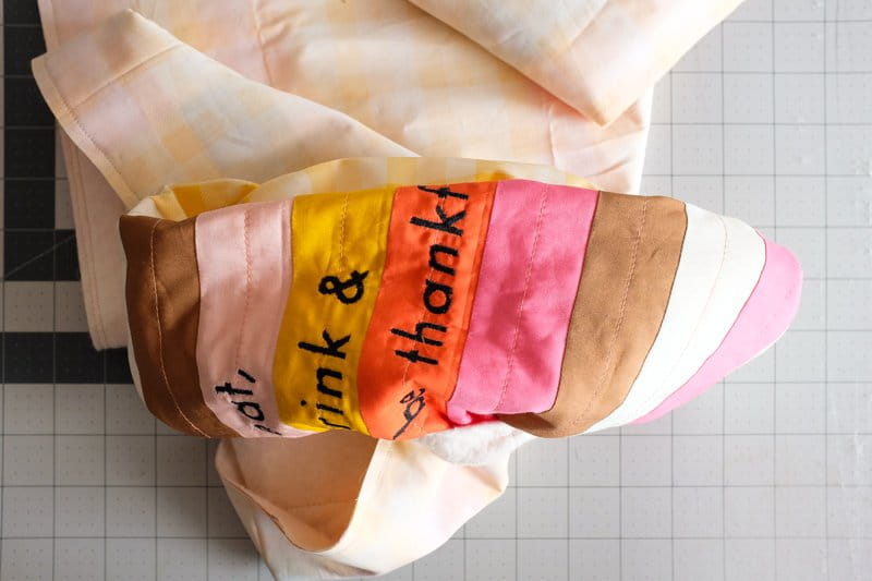 DIY fall quilt table runner