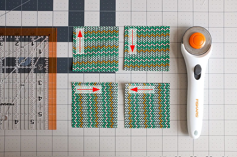 Four pieces separated for the project