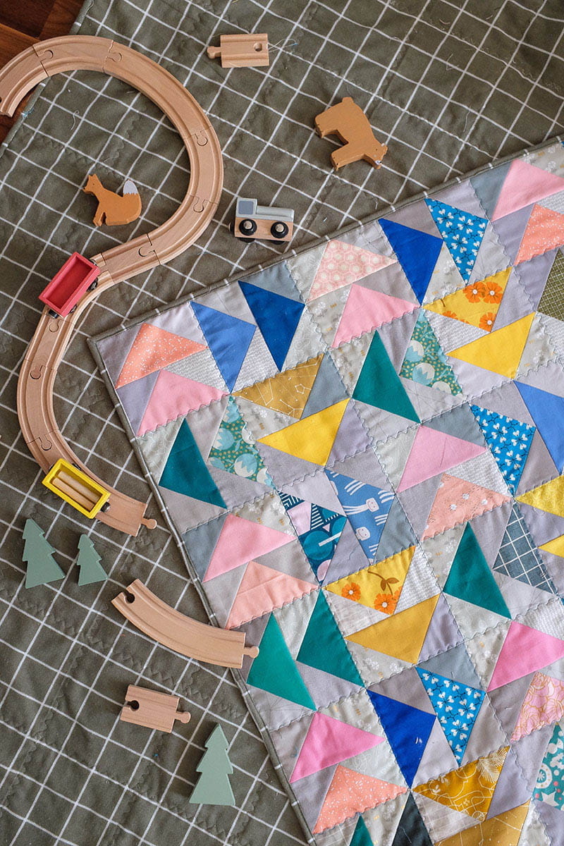 Quilt made using the Flying Dutchman technique