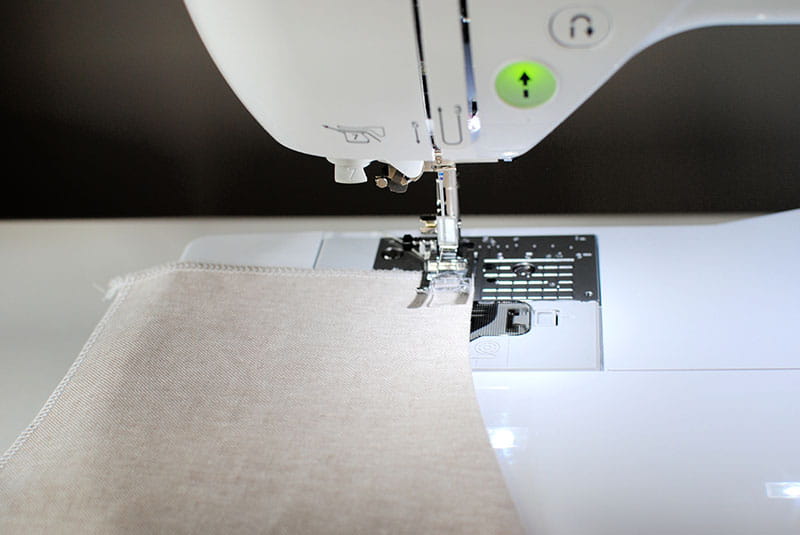 Sewing the pattern together