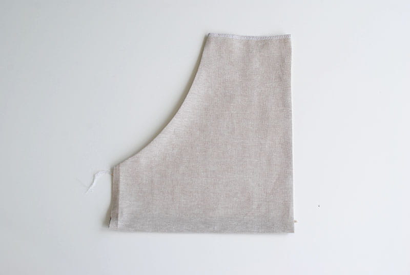 Folding the pattern in half