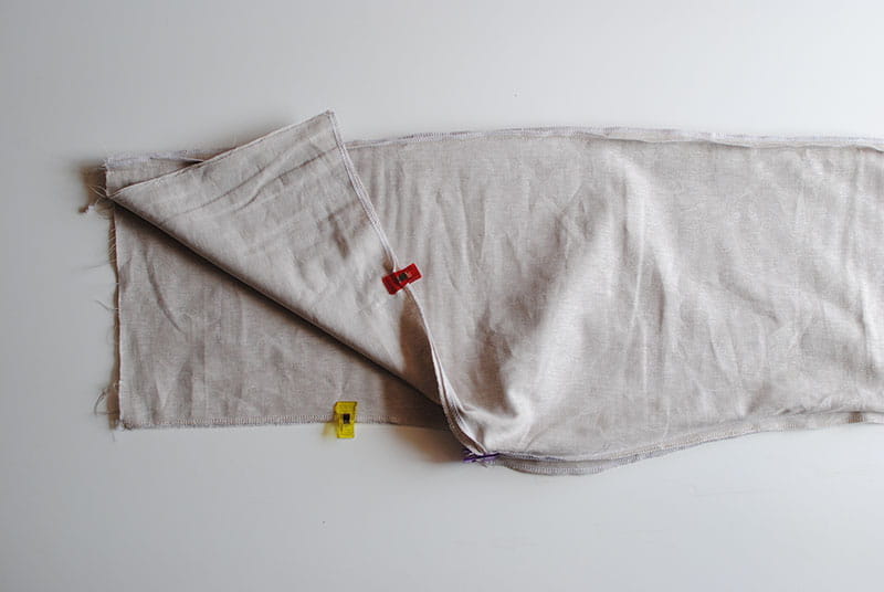 Stitching the fabric together
