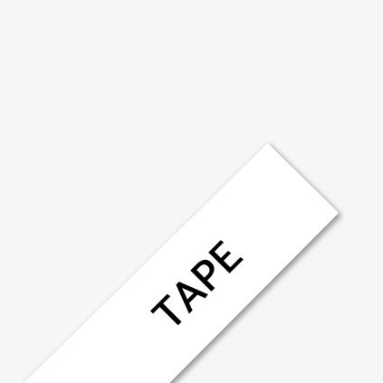 TZeM231SBlackOnMatteWhiteTape