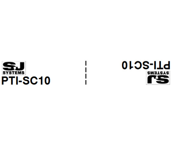 Mirrored flag label