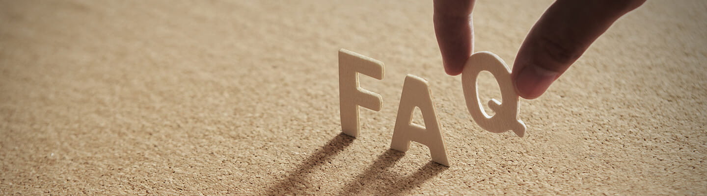 FAQ 3D letters being placed by hand