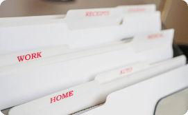 Folders with labels