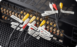 Organize cables, pipes, and more with labeling tools from Brother