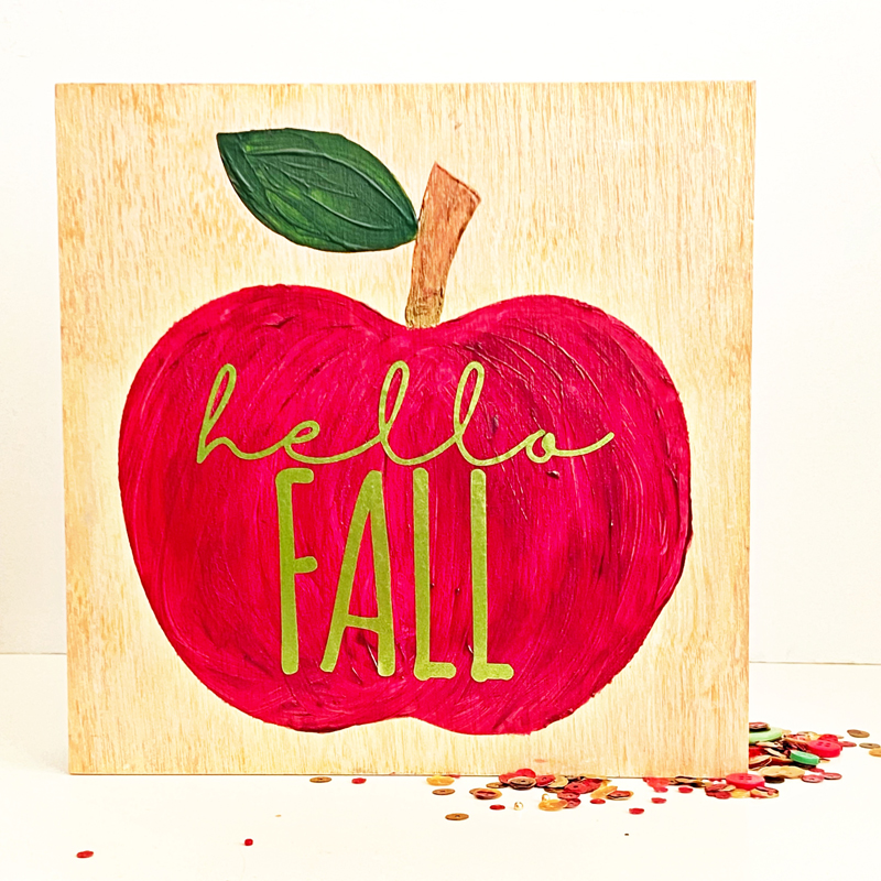 Finished Fall Sign