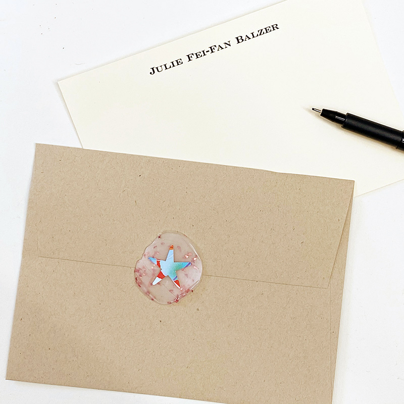 Glitter and Star Seal
