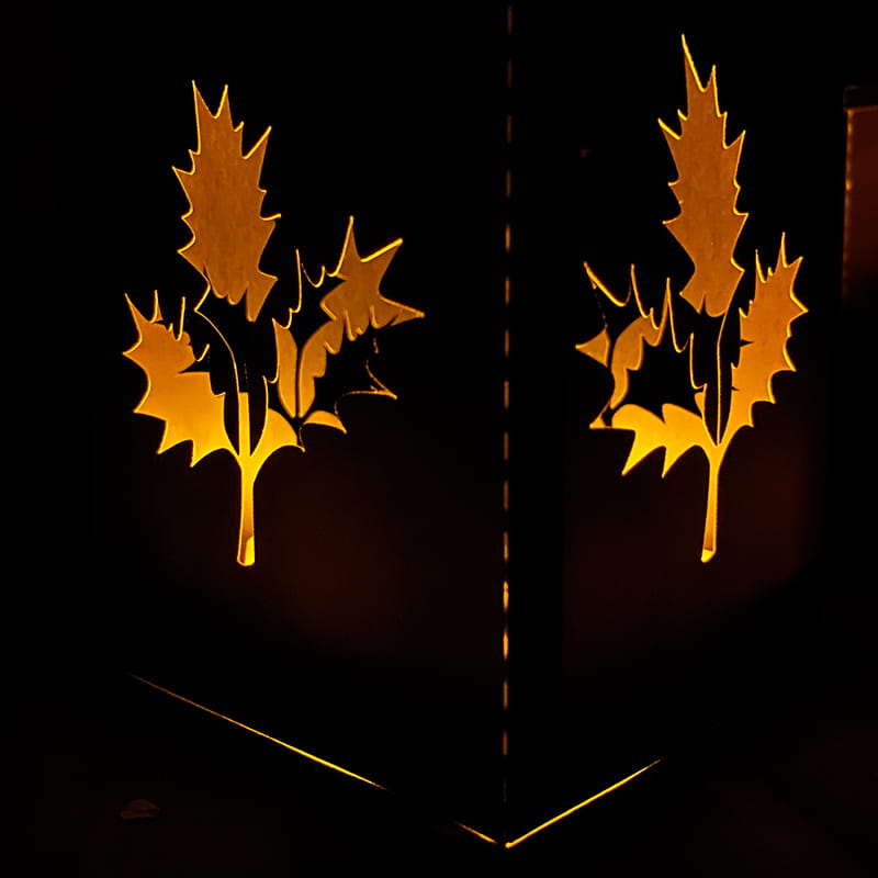 Leaf Cutout Box