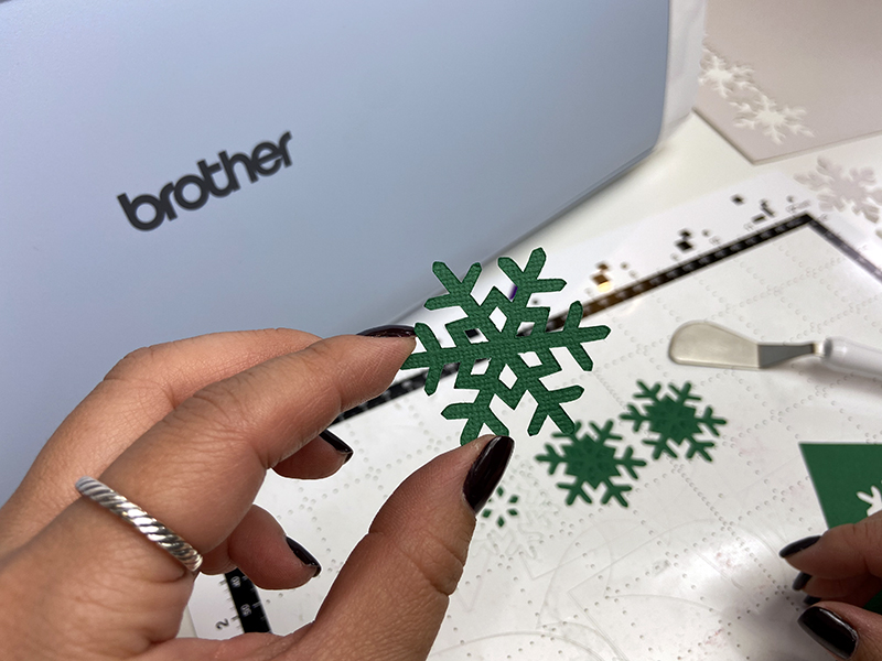 Green snowflake