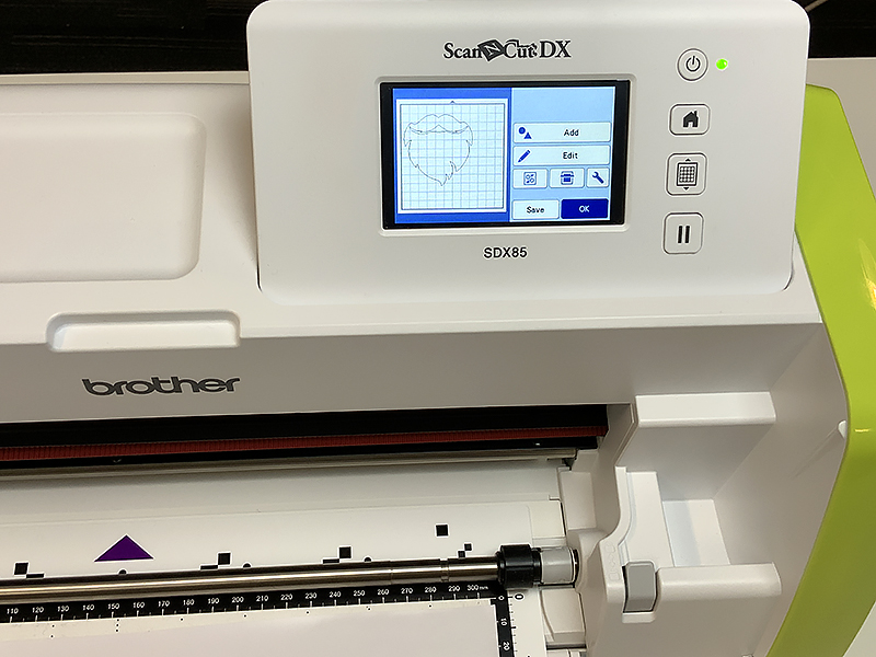 santa design on machine display