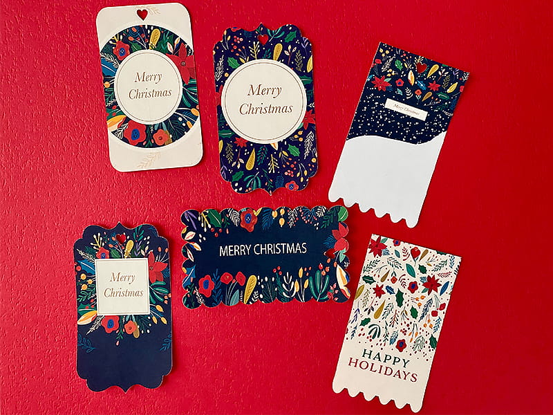 Assorted gift tags