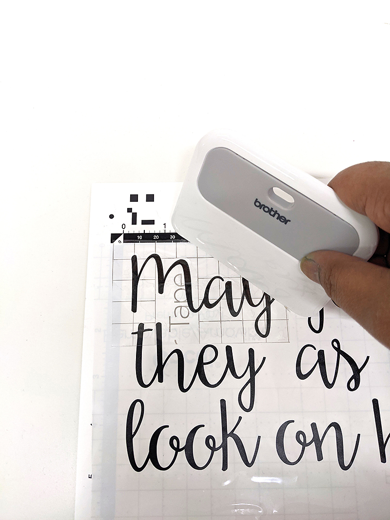 Take off lettering
