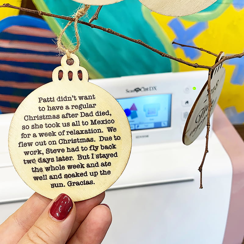 back of ornament text