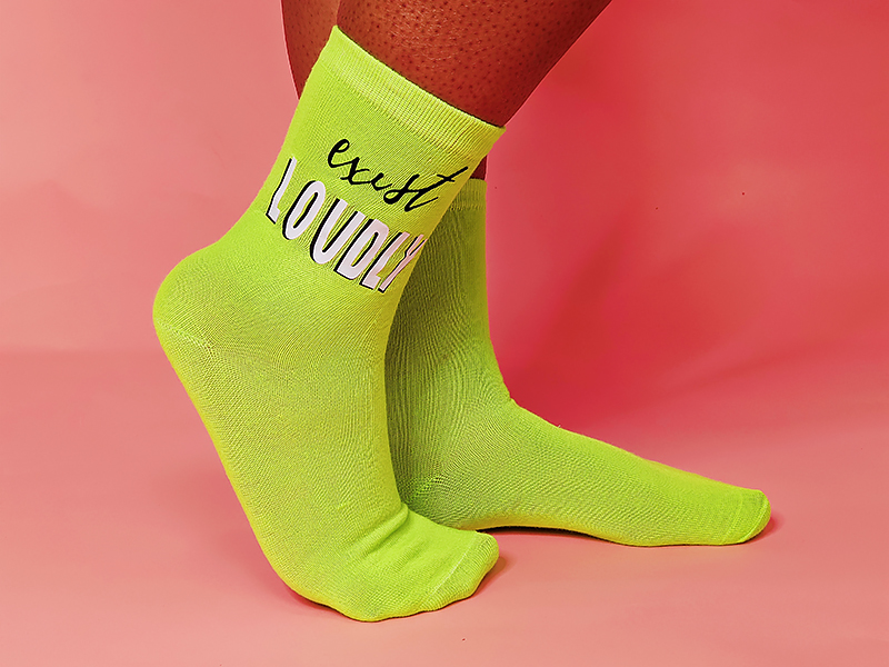 green socks