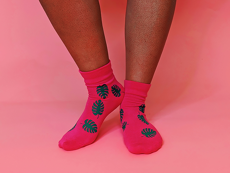 pink socks