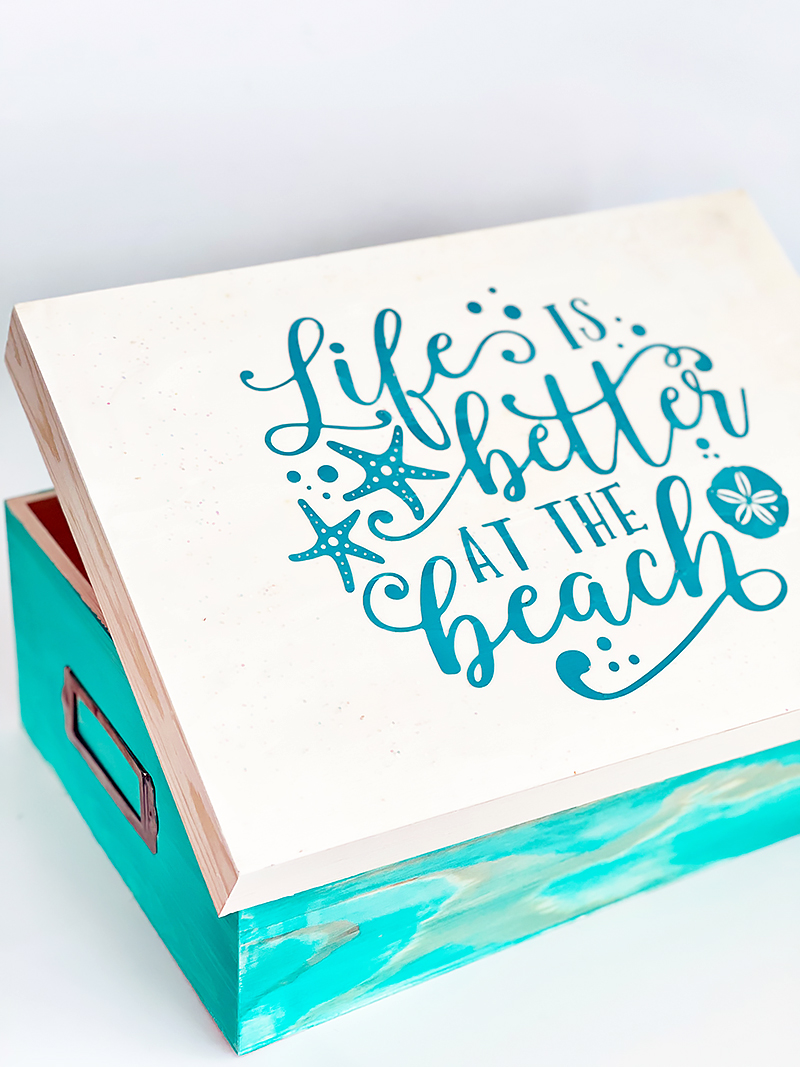 wooden photo box
