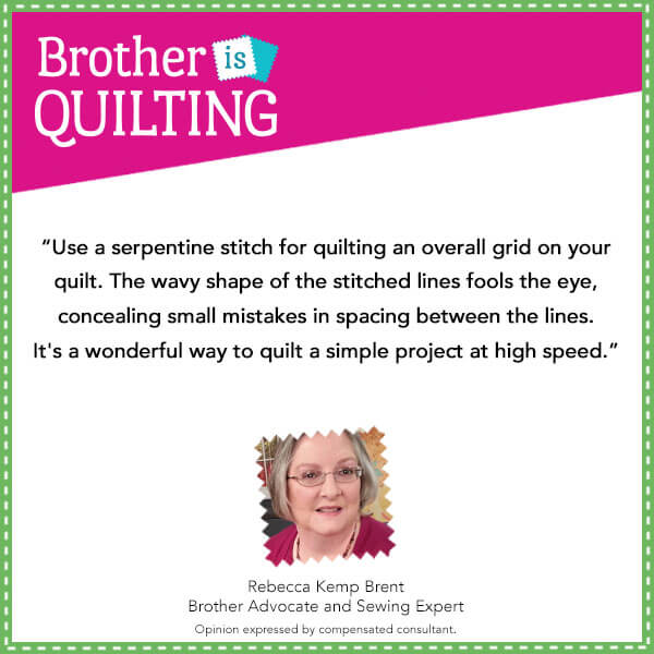 Serpentine Stitch Quilting