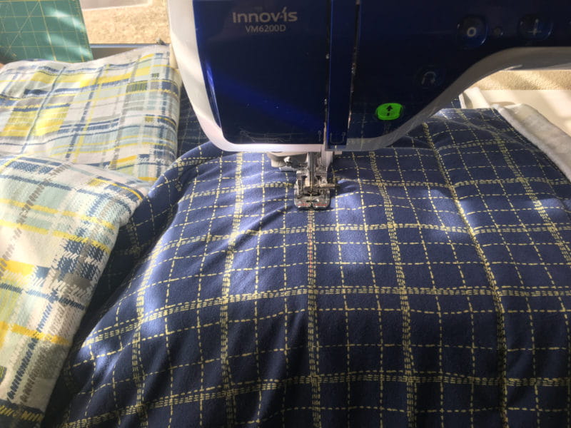 Whole cloth knit quilt 1
