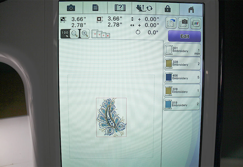 embroidering on tulle
