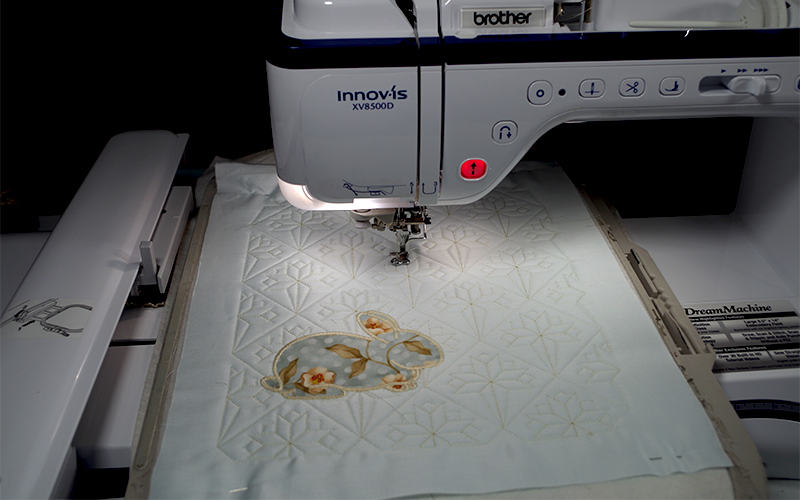 Quilted and Applique Placemat 696