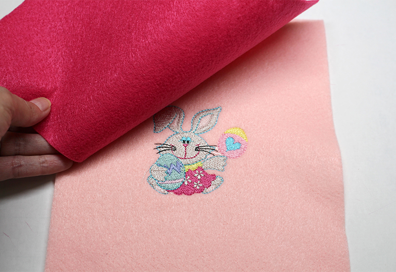 Easter Basket B3-Right sides together