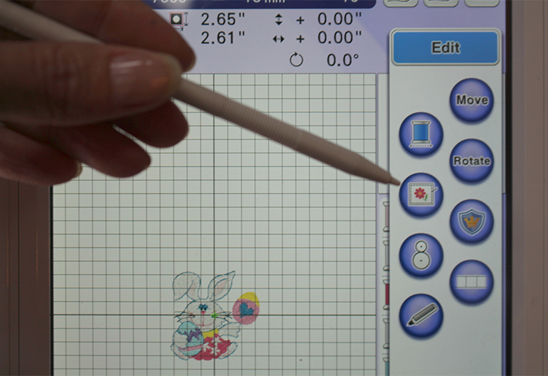 Easter 290 Basting Stitch Button