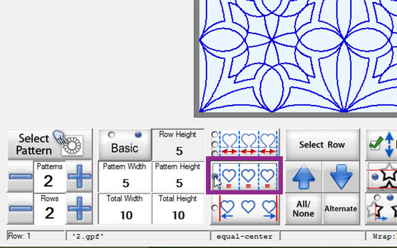 Margins photo J spacing box selected