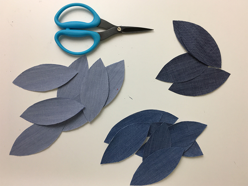 Orange peel photo 2 peels cut out