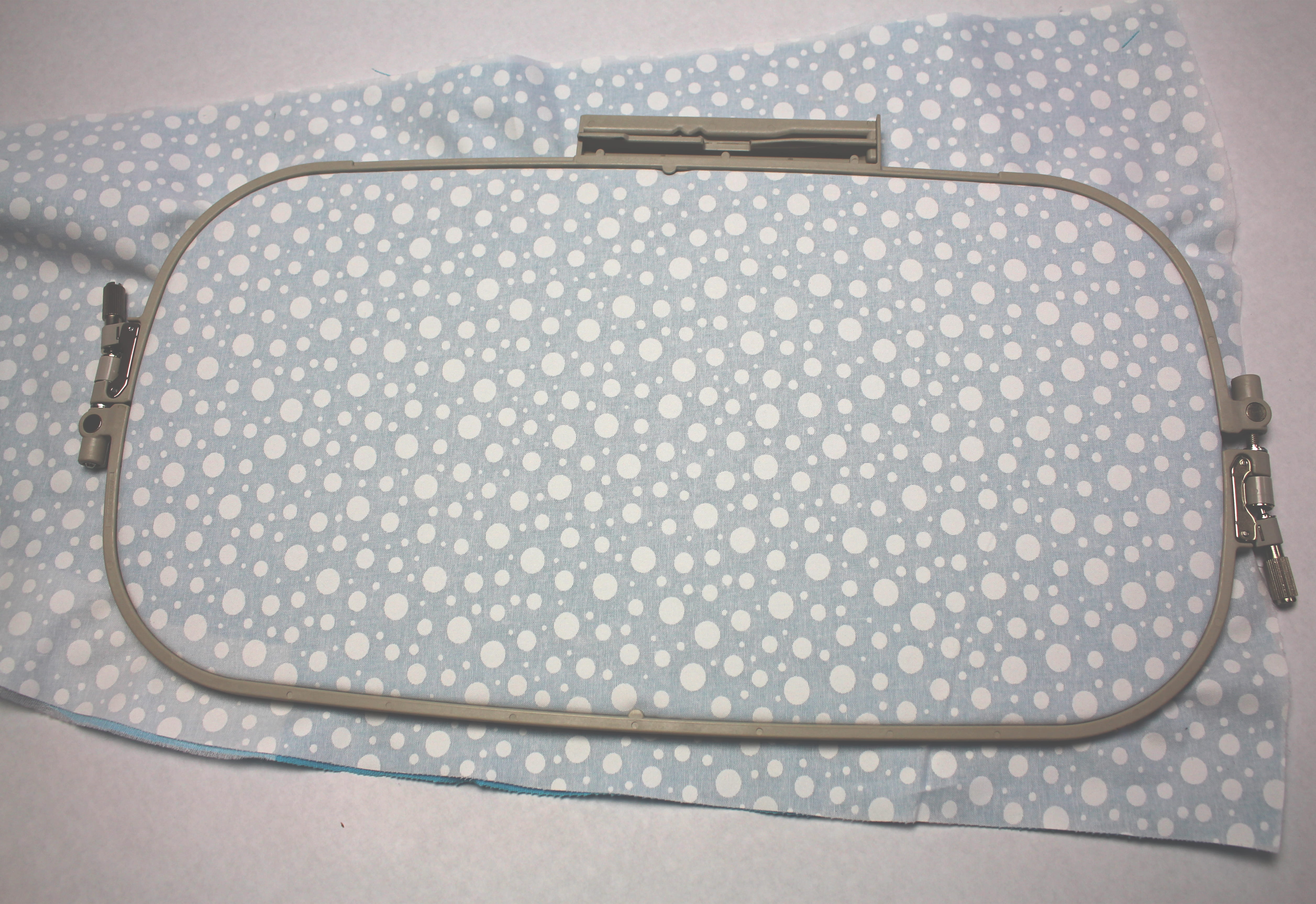 Hooped fabric - Back side, inside fabric photo 4
