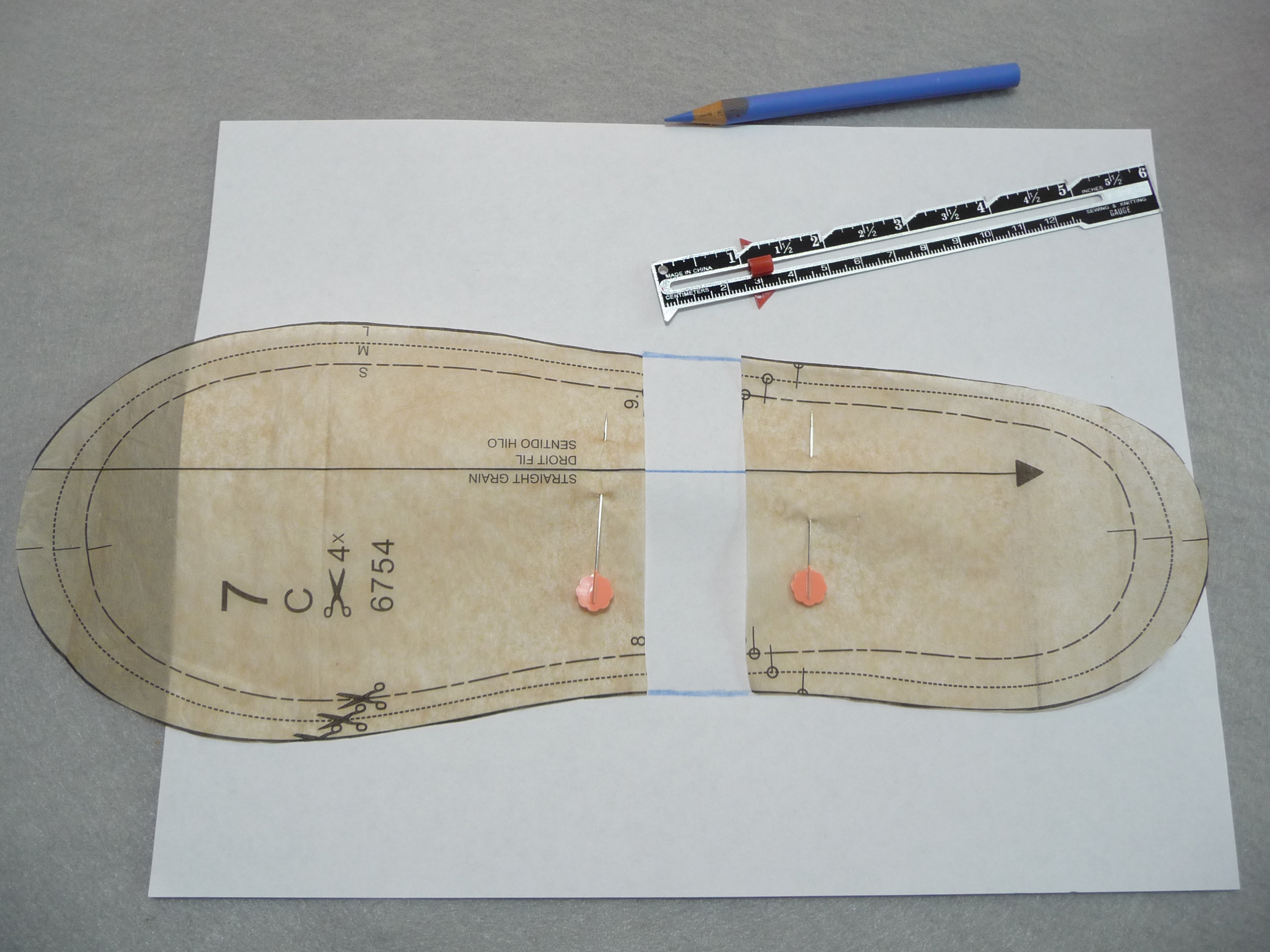 Sole pattern adjustment