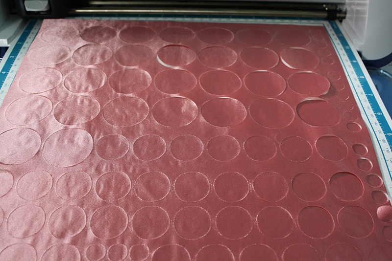 Embellishing Satin Polka Dot