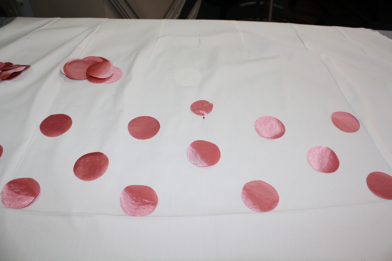 Embellishing Satin Polka Dot