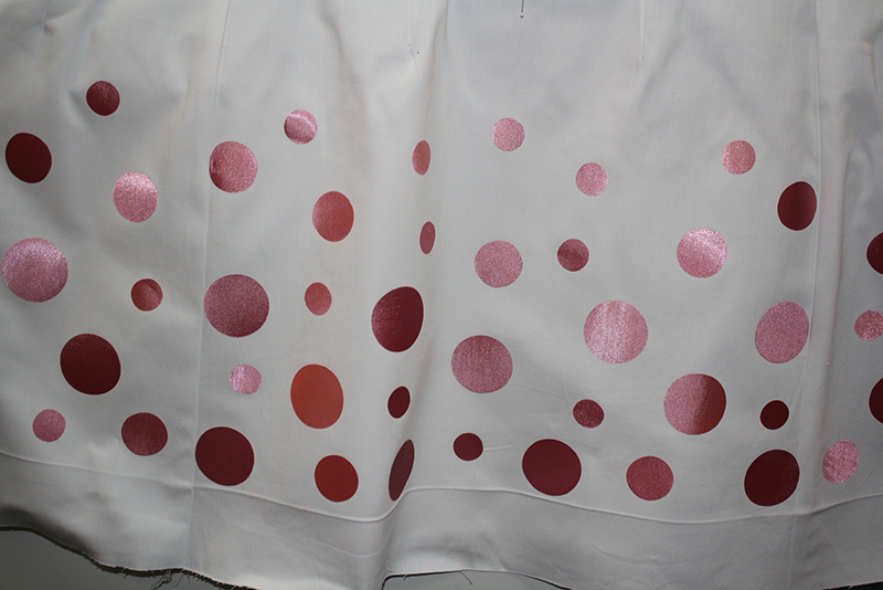 Embellishing Satin Polka Dot