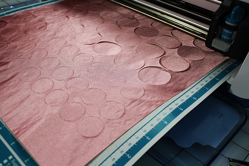 Embellishing Satin Polka Dot