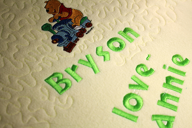 Embroider and Quilt an Adorable Fleece baby Blanket