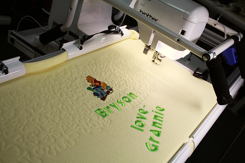 Embroider and Quilt an Adorable Fleece baby Blanket