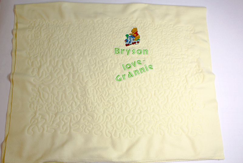 Embroider and Quilt an Adorable Fleece baby Blanket