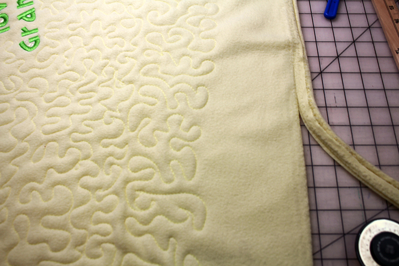 Embroider and Quilt an Adorable Fleece baby Blanket