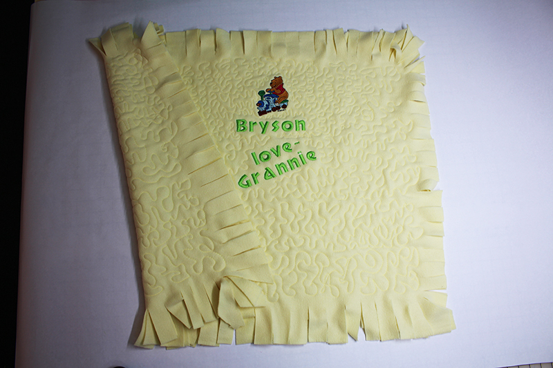 Embroider and Quilt an Adorable Fleece baby Blanket