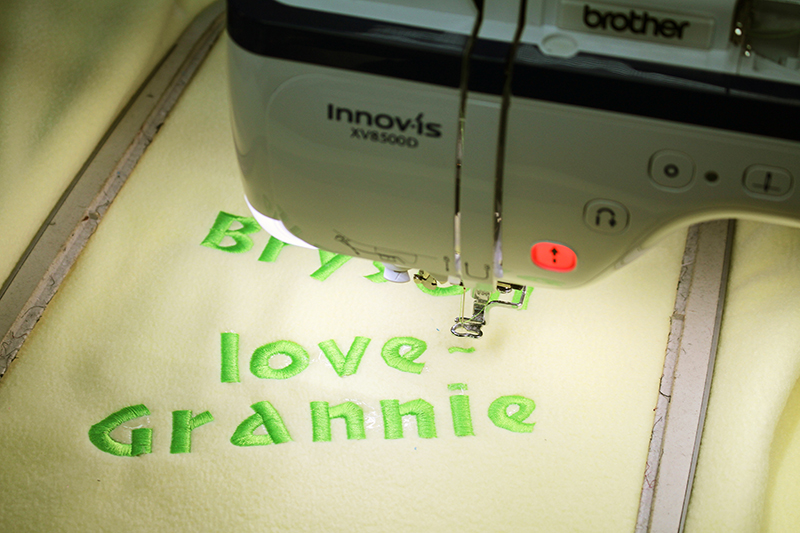 Embroider and Quilt an Adorable Fleece baby Blanket