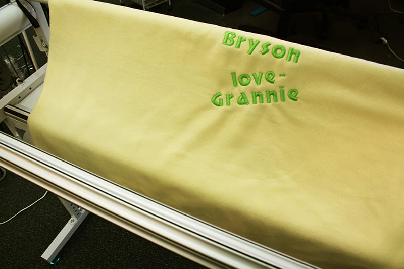 Embroider and Quilt an Adorable Fleece baby Blanket