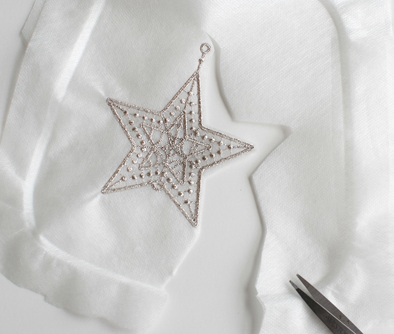 Freestanding Lace Star